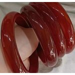 Dark Red Jade Bangle Manufacturer - Large US Size9-10 Indian Agate Stone Gemstone Width Healing Crystal Wide Bracelet Best Gift for Woman Man