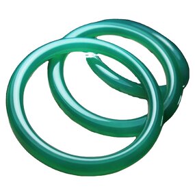 Kids Bangle Manufacturer - 6mm Wide Jade Agate Stone Gemstone Heritage Healing Crystal Bracelet Best Gift for Baby Multi Colors Ready to Ship