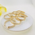 Scroll Design Hoop Earrings Manufacturer - 5mm Wide 25mm and 30mm Hoop Ready to Ship Hawaiian Guam Polynesian Jewelry for Women Girl