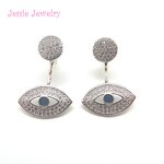 Customized 925 Silver Paved Cz Earring Manufacturer - Garnet Custom Designs Welcome C5708