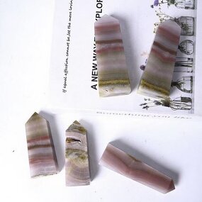 Rainbow Agate Crystal Columns Manufacturer - Natural Single-Pointed Quadrilateral Prisms Polished Raw for Home Desktop Decoration