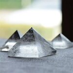 Clear Quartz Pyramid Manufacturer - Natural Polished Mineral Raw Stone Feng Shui Seven-Star Array Home Decor Desktop Mascot