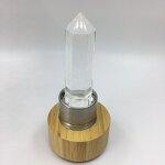 White Crystal Point Healing Water Bottle Manufacturer - Natural Obelisk Wand Quartz Glass Gemstone