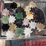Crystal Hand Carved Healing Craft Manufacturer - Natural Model Mixed Maple Leaves for Home Decoration Gift Factory Direct