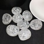 Crackled White Quartz Tumbled Stones Manufacturer - Natural Polished Raw Crystal Gravel for Feng Shui Souvenir Gift DIY Model