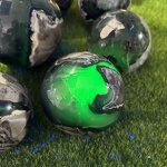 Volcanic Agate Ball Manufacturer - Natural Polished Green Fluorescent Stone Crystal for Feng Shui Decorative Model Mascot
