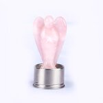 Rose Pink Quartz Crystal Point Water Bottle Manufacturer - Natural Infused With Angel