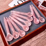 Pink Rose Quartz Crystal Spoon Manufacturer - Hot Sell Yoga Multifunctional Massage Stick for Face Beauty