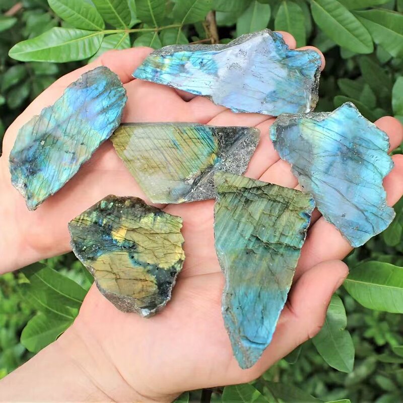 Labradorite Slab Manufacturer - Wholesale Natural Raw Polished Rough Flash Slice for Meditation Souvenir
