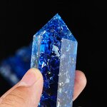 Blue Crackle Quartz Hexagonal Prism Manufacturer - Natural Crystal Raw Stone for Home Office Decoration Gift