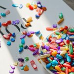 Crystal Shell Chips Manufacturer - Wholesale Small Multicolor Granules DIY for Paving Flower Pot Landscaping Polished