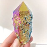 Electroplated Pineapple Backbone Quartz Crystal Manufacturer - Natural Rainbow Home Desktop Decoration