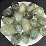 Prehnite Rough Stone Ornament Manufacturer - Natural Green Grape-Colored Crystal Ore Freeform Polished Desktop Home Decor