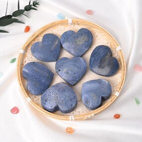 Blue Coral Fossil Heart Carvings Manufacturer - Crystal Craft for Home Office Decor