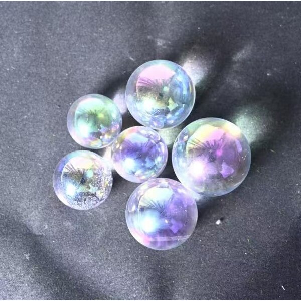 Aura Crystal Sphere Manufacturer - Polished Colorful Design Feng Shui for Home Office Desktop Decoration Souvenir
