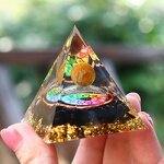 Crystal Pyramid Manufacturer - Wholesale 5cm Healing Seven Chakra Orgone for Room Decoration
