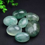 Green Fluorite Gravel Ornament Manufacturer - Natural Crystal Large Polished Granule Freeform Handheld for Home Decoration Gift