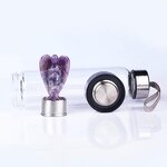 Quartz Gemstone Energy Water Bottle Manufacturer - Wholesale Natural Borosilicate Angel