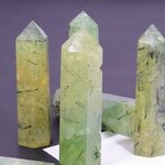 Prehnite Single-Terminated Crystal Prism Manufacturer - Natural Raw Polished Hexagonal for Home Decoration Feng Shui Souvenir