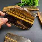 Quartz Crystal Slab Manufacturer - Natural and Yellow Tiger Eye Precious Mineral for Business Gifts Model