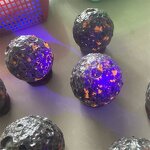 Fluorescent Crystal Flame Stone Moon Sphere Manufacturer - Natural Hand-Carved Engraving Durable Desktop with Fire Spirit