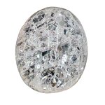 Crackled White Quartz Tumbled Stones Manufacturer - Natural Polished Raw Crystal Gravel for Feng Shui Souvenir Gift DIY Model