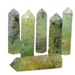 Prehnite Single-Terminated Crystal Prism Manufacturer - Natural Raw Polished Hexagonal for Home Decoration Feng Shui Souvenir