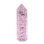 Pink Crackle Crystal Raw Stone Prism Manufacturer - Natural Hexagonal Ornament for Crystal Crafts