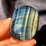 Tiger's Eye Ornament Manufacturer - Wholesale Natural Crystal Rough Polished Handheld Feng Shui Raw Stone Palm Piece