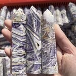 Violet Jade Point Crystal Crafts Manufacturer - Wholesale Natural Healing Polished Stone Tower for Home Decoration Quality Gifts