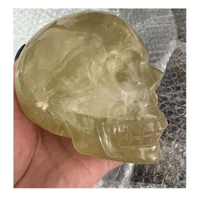 Citrine Crystal Stone Skulls Ornament Manufacturer - Best Sale Natural for Christmas Decoration