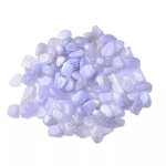Blue Chalcedony Gravel Manufacturer - Wholesale Natural Small Particle Blue Vein Agate for Fish Tank Decoration Polished