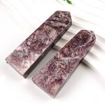 Lepidolite Crystal Pillar Manufacturer - Natural Single-Pointed Four-Sided Carved From Rough Stone Polished Raw