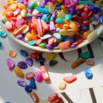 Crystal Shell Chips Manufacturer - Wholesale Small Multicolor Granules DIY for Paving Flower Pot Landscaping Polished