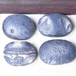 Blue Coral Handheld Hot Compress Stone Manufacturer - Natural Polished Crystal Mineral Specimen Palm Stone