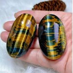 Tiger's Eye Ornament Manufacturer - Wholesale Natural Crystal Rough Polished Handheld Feng Shui Raw Stone Palm Piece