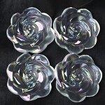 Electroplated White Smelted Crystal Jade Manufacturer - Polished Rose for Valentine's Day Gift Decorative Craft