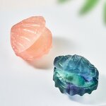 Fluorite Shell Carving Manufacturer - Natural Crystal Rose Quartz Raw Stone Ore Specimen Handcrafted Home Decoration Accessory