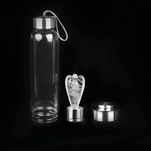 Clear White Quartz Angel Bottle Manufacturer - Wholesale Natural for Water