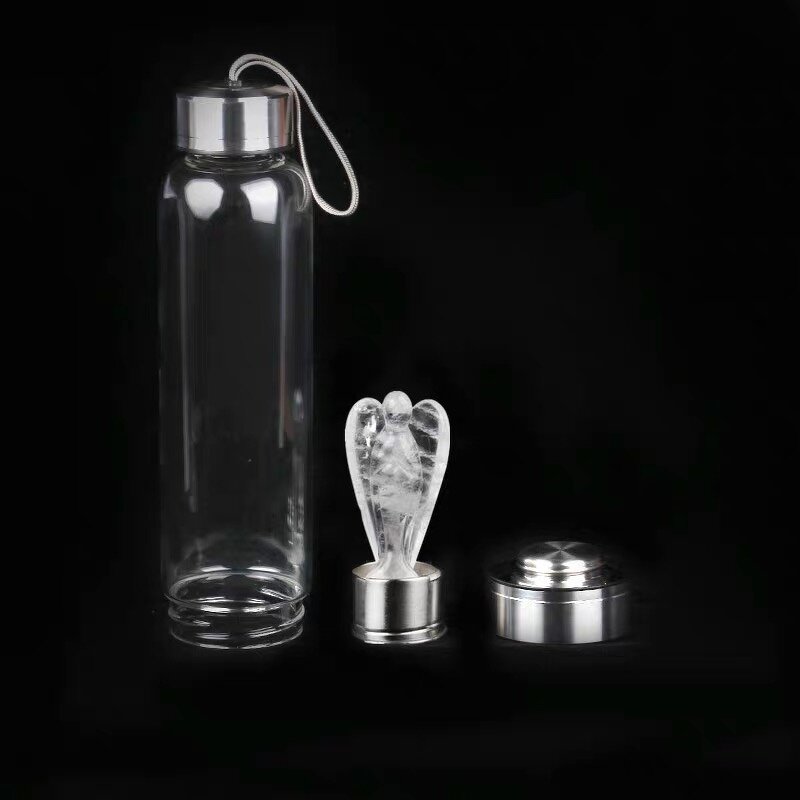 Clear White Quartz Angel Bottle Manufacturer - Wholesale Natural for Water