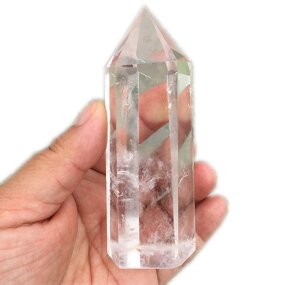 White Crystal Point Healing Water Bottle Manufacturer - Natural Obelisk Wand Quartz Glass Gemstone
