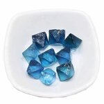 Blue Fluorite Octahedral Ore Specimen Manufacturer - Natural Crystal Polished Business Gift Model for Feng Shui Angel Mascot