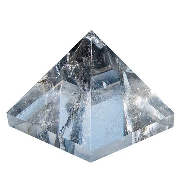 White Crystal Energy Pyramid Manufacturer - Natural High Quality Healing Gemstone Chakra