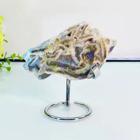 Aura Druzy Sphalerite Raw Stone Manufacturer - High Quality Natural Carved Healing Gemstone for Home Decoration