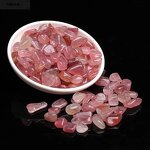 Red Strawberry Quartz Gravel Manufacturer - Wholesale Natural Demagnetization Purification for Fish Tank Potted Plant Decoration