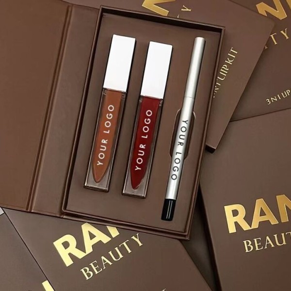 Lip Kit Manufacturer - Custom 3 Piece Vegan Waterproof Lip Combo