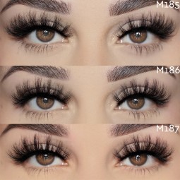 Strip Eyelashes Wholesale Manufacturer - Natural Black Wispy 15mm 3D