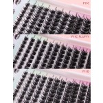 Cluster Lashes Set Factory - 2024 Hot Sell C D Curl 10-16mm Vegan