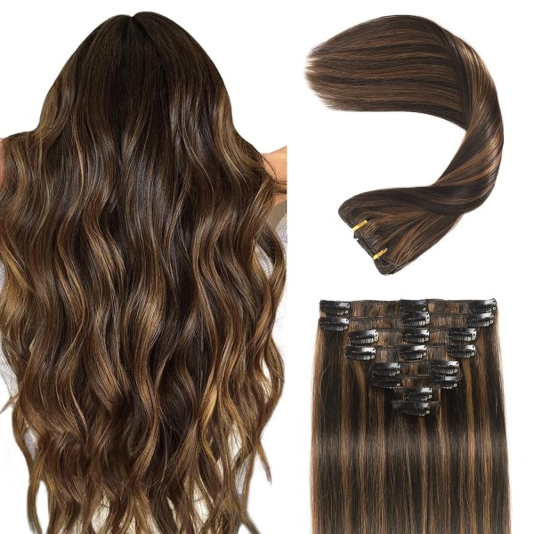 Virgin Hair Clip-Ins Manufacturer - Natural Color Remy 18'-24' 150g