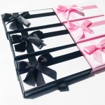 Sliding Eyelash Packaging Factory - Pink Black Brown Ribbon Print Logo